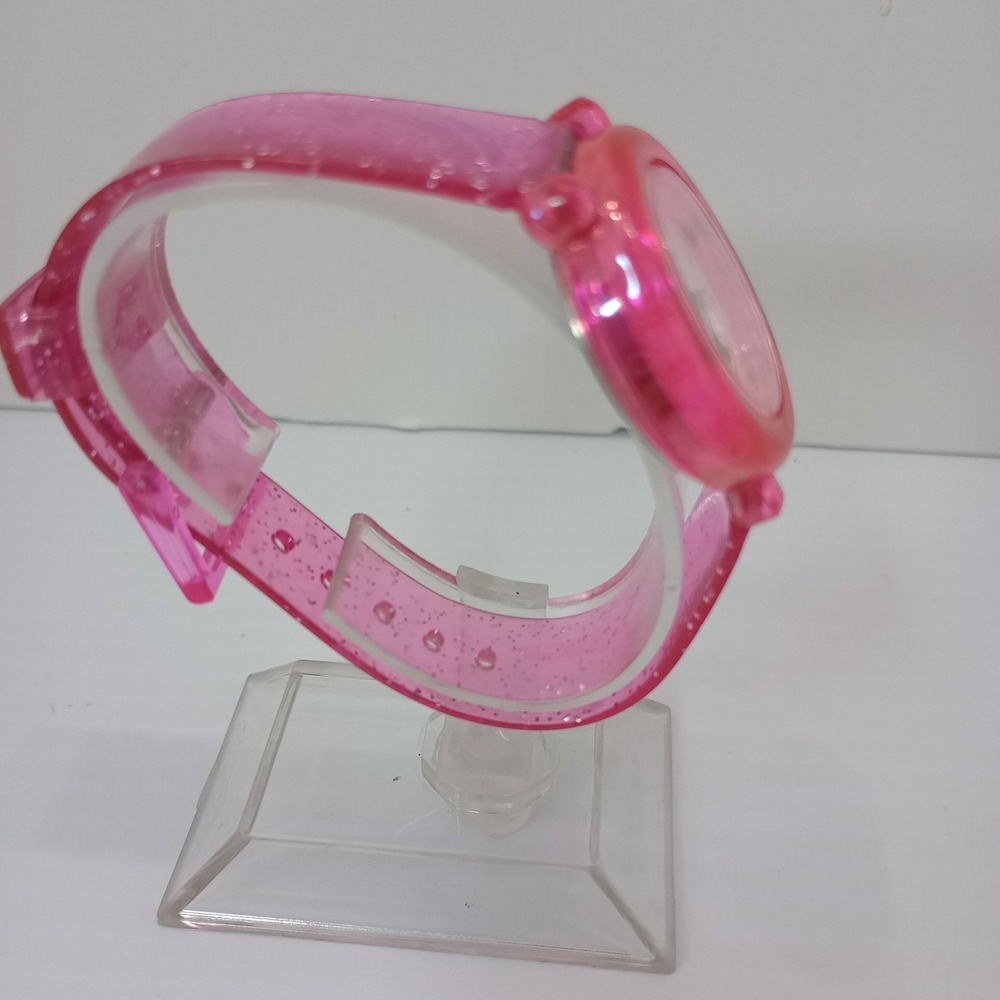 Disney Parks Minnie Mouse Pink Glitter Kids Watch Japan New Battery‎ Band Broken - Picture 7 of 12